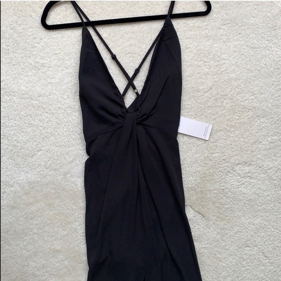 NWT Eyes on You Knotted Maxi Dress in Black from Tobi - Picture 3 of 7